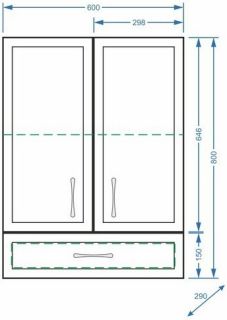 Шкаф Stella Polar Концепт 60см белый SP-00000141